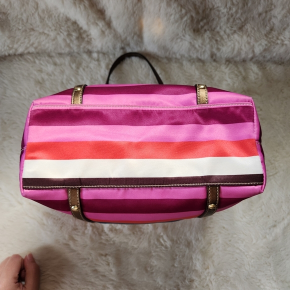 Coach Legacy Stripe Sateen Tote Bag - Picture 4 of 15